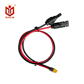 Adaptor MC4 PV la XT60, cablu 12 AWG roșu/negru, lungime personalizabilă