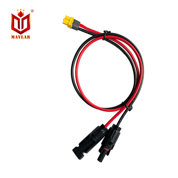 Adaptor MC4 PV la XT60, cablu 12 AWG roșu/negru, lungime personalizabilă