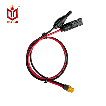 Adaptor MC4 PV la XT60, cablu 12 AWG roșu/negru, lungime personalizabilă