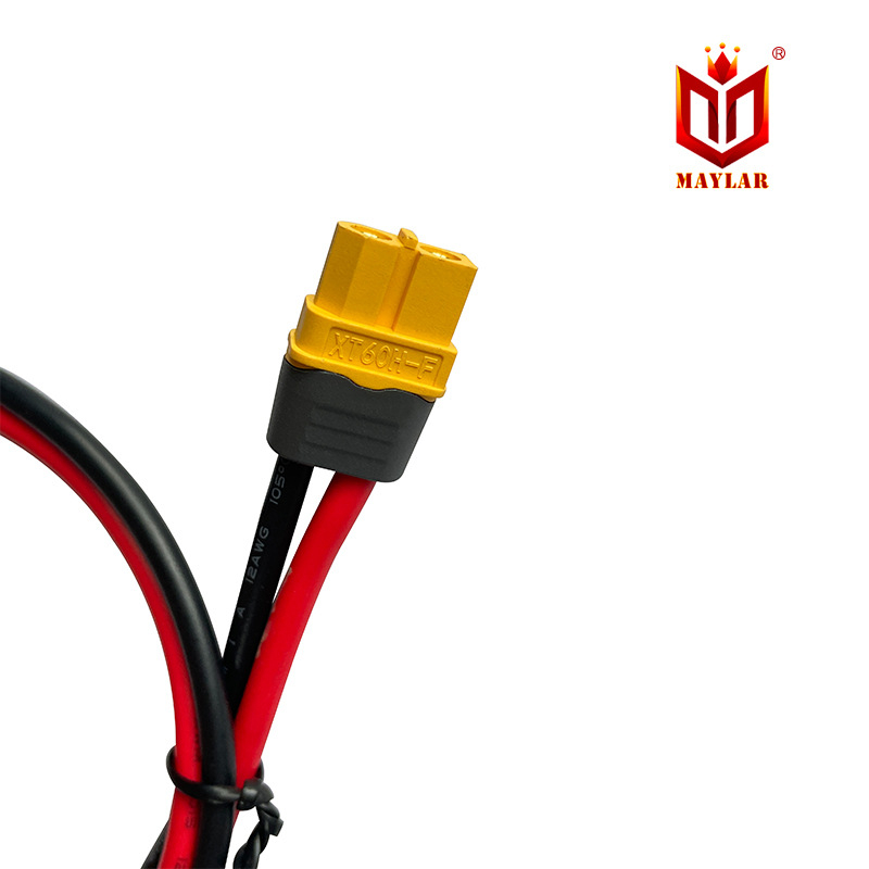 Adaptor MC4 PV la XT60, cablu 12 AWG roșu/negru, lungime personalizabilă