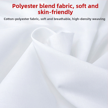 Zahustená pevná biela plachta do študentského internátu, jednolôžko, 120 × 230 cm, keprová väzba, polyester-bavlna, vojenský štýl