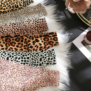 Chiloți din nylon cu imprimeu leopard, talie joasă, respirabili, uscare rapidă