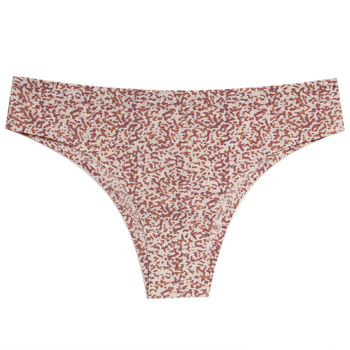 Chiloți din nylon cu imprimeu leopard, talie joasă, respirabili, uscare rapidă