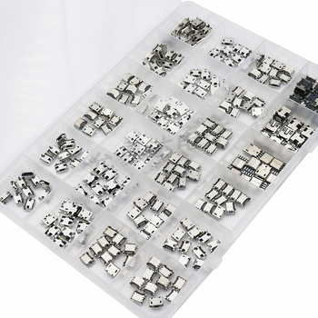Yunyida conector USB micro B femel în cutie, accesoriu pentru încărcare telefoane mobile