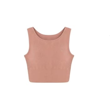 Top sport wrap cupe fixe, spate flatant, îmbrăcăminte exterioară pentru yoga și antrenament feminin