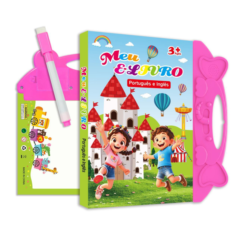 Meu E-Livro: Carte electronică bilingvă portugheză-engleză pentru educație timpurie cu tablă albă