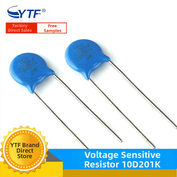 ZOV 10D201K Varistor, 200 V, priemer 10 mm, prepäťová ochrana s priamym zasunutím
