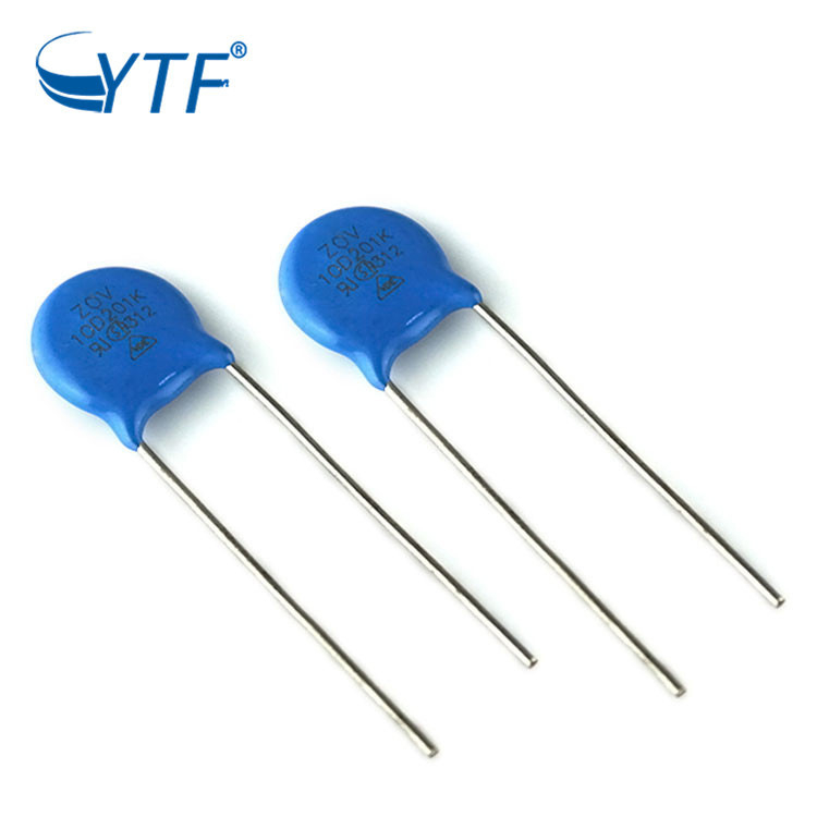 Varistor ZOV 10D201K, 200V, diametru 10 mm, protecție la supratensiuni cu conectare directă