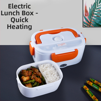Elektrický vyhrievaný obedár, prenosný samoohrievací obedár s možnosťou montáže do auta, 1,1–1,2 l, ABS plast, 40 W, 220 V