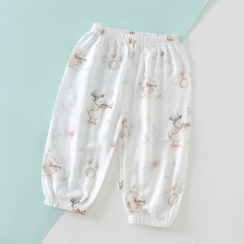 Pantaloni de vară pentru copii, din bumbac, unisex, ușori, protecție împotriva țânțarilor