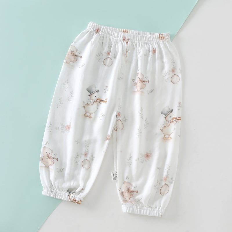 Pantaloni de vară pentru copii, din bumbac, unisex, ușori, protecție împotriva țânțarilor