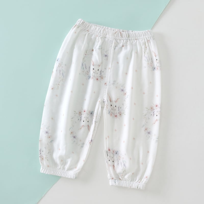 Pantaloni de vară pentru copii, din bumbac, unisex, ușori, protecție împotriva țânțarilor