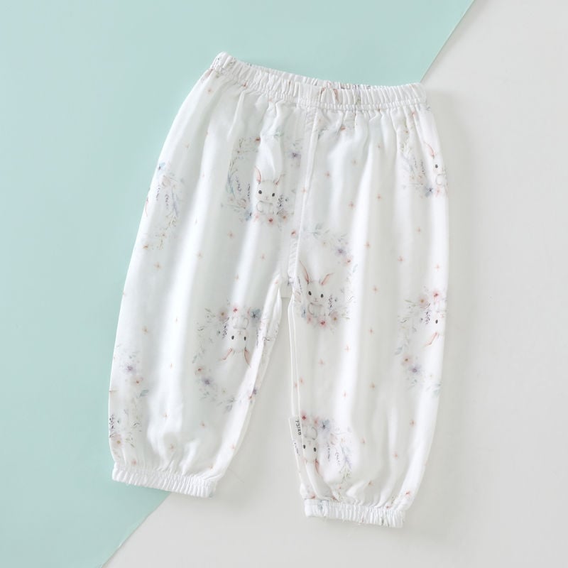 Pantaloni de vară pentru copii, din bumbac, unisex, ușori, protecție împotriva țânțarilor