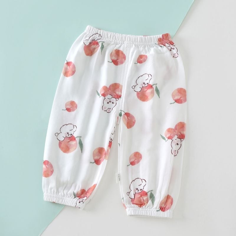 Pantaloni de vară pentru copii, din bumbac, unisex, ușori, protecție împotriva țânțarilor