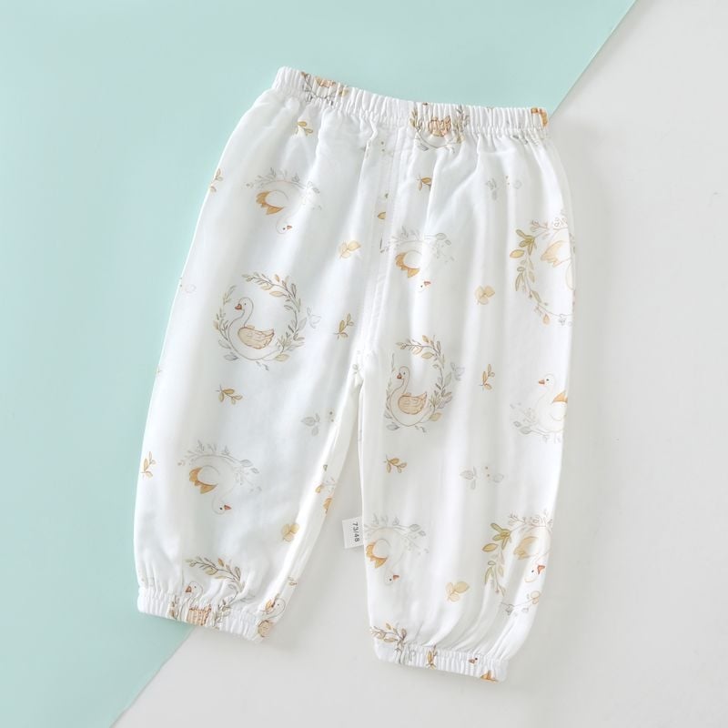 Pantaloni de vară pentru copii, din bumbac, unisex, ușori, protecție împotriva țânțarilor