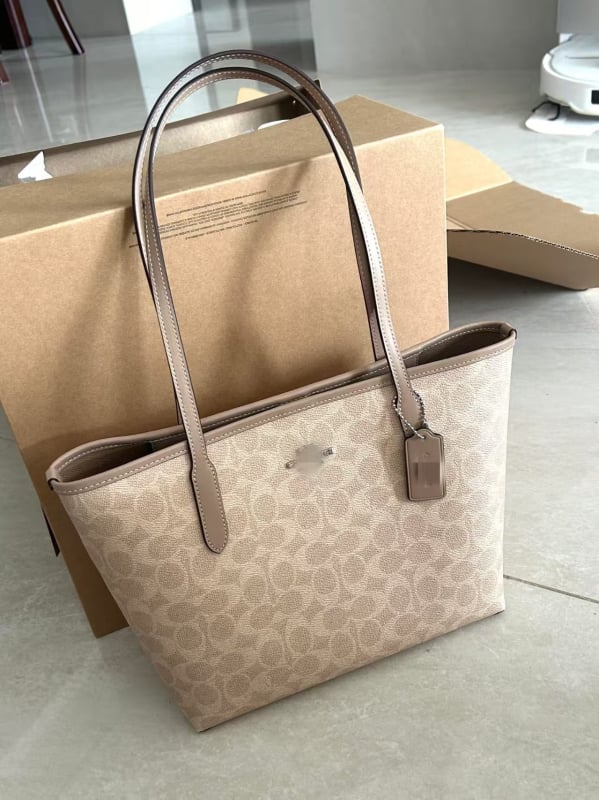 City26 Tote Bag, Ediție Limitată, Model Floral gradient, Geantă de cumpărături cu capacitate mare, Poate fi purtată în mână sau pe umăr
