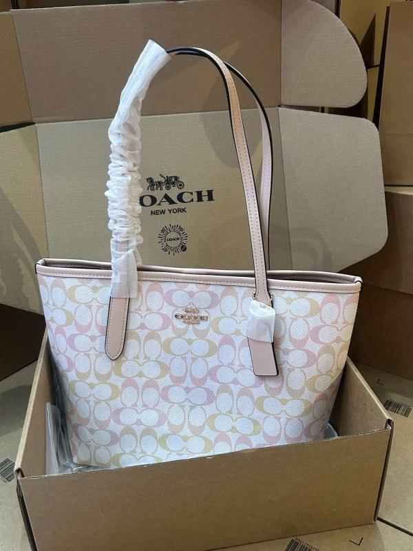 City26 Tote Bag, Ediție Limitată, Model Floral gradient, Geantă de cumpărături cu capacitate mare, Poate fi purtată în mână sau pe umăr