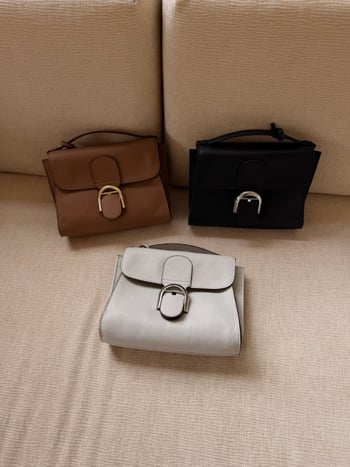 Geantă Tempos din piele, stil șa, elegantă pentru zi cu zi, cu curea de umăr