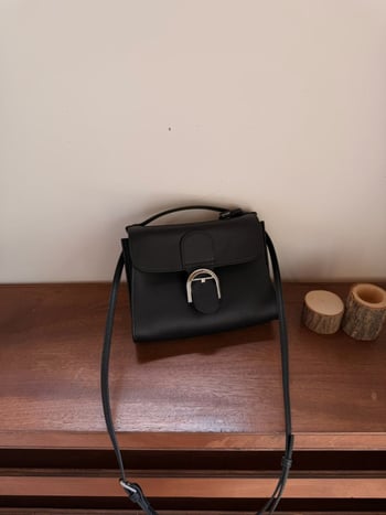 Geantă Tempos din piele, stil șa, elegantă pentru zi cu zi, cu curea de umăr