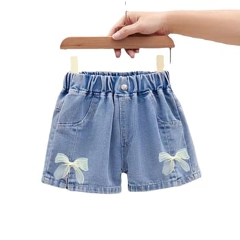 Șort din denim pentru fete, stil coreean, pentru copii 3-12 ani