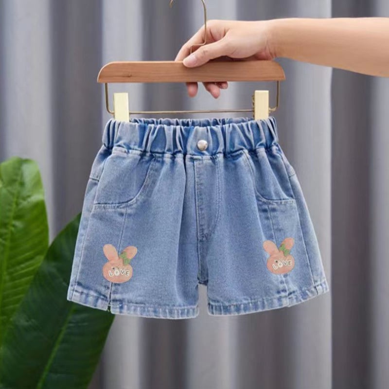 Șort din denim pentru fete, stil coreean, pentru copii 3-12 ani