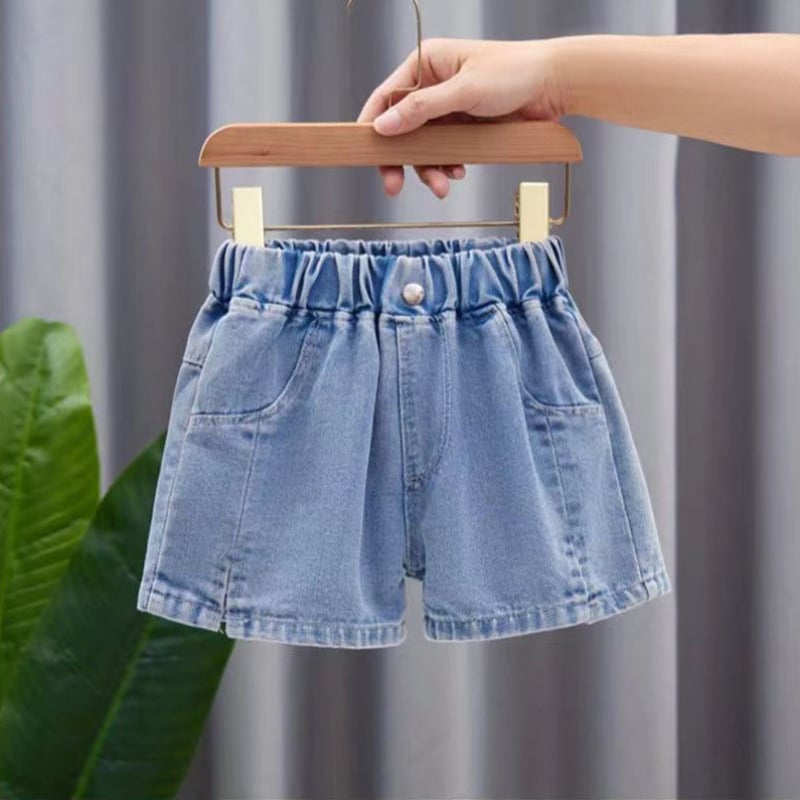 Șort din denim pentru fete, stil coreean, pentru copii 3-12 ani