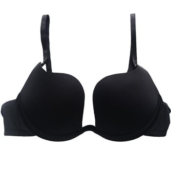 Sutien push-up invizibil lucios pentru bust mic, formă U, decolteu adânc în V, spate gol, lenjerie pentru rochia de mireasă