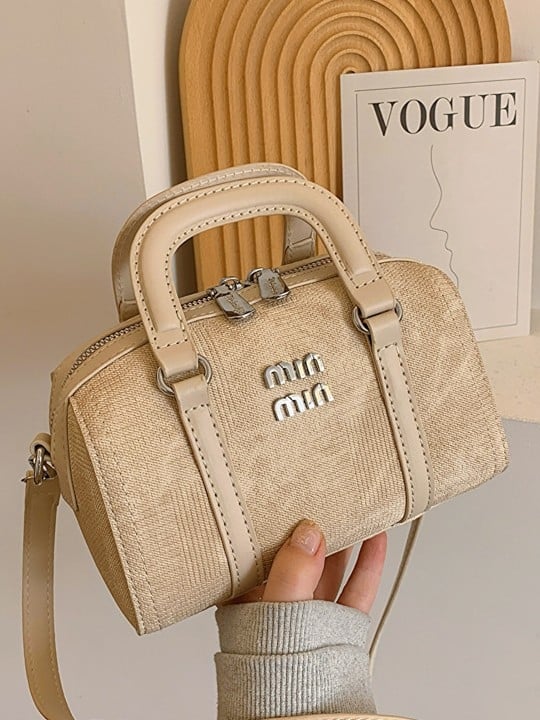 Geantă denim nouă Boston pentru femei, geantă versatilă de tip bowling, geantă de umăr crossbody la modă