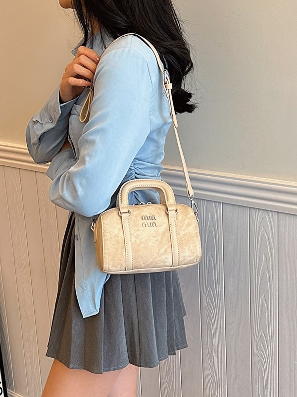 Geantă denim nouă Boston pentru femei, geantă versatilă de tip bowling, geantă de umăr crossbody la modă