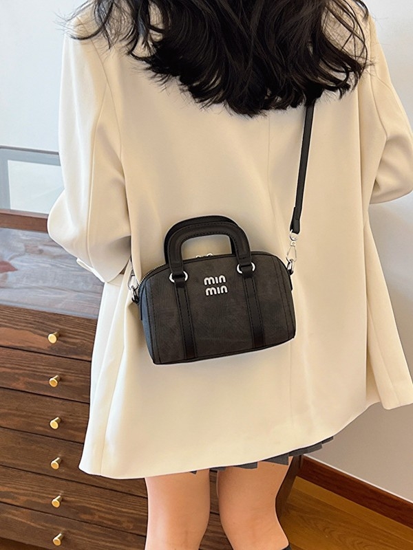 Geantă denim nouă Boston pentru femei, geantă versatilă de tip bowling, geantă de umăr crossbody la modă