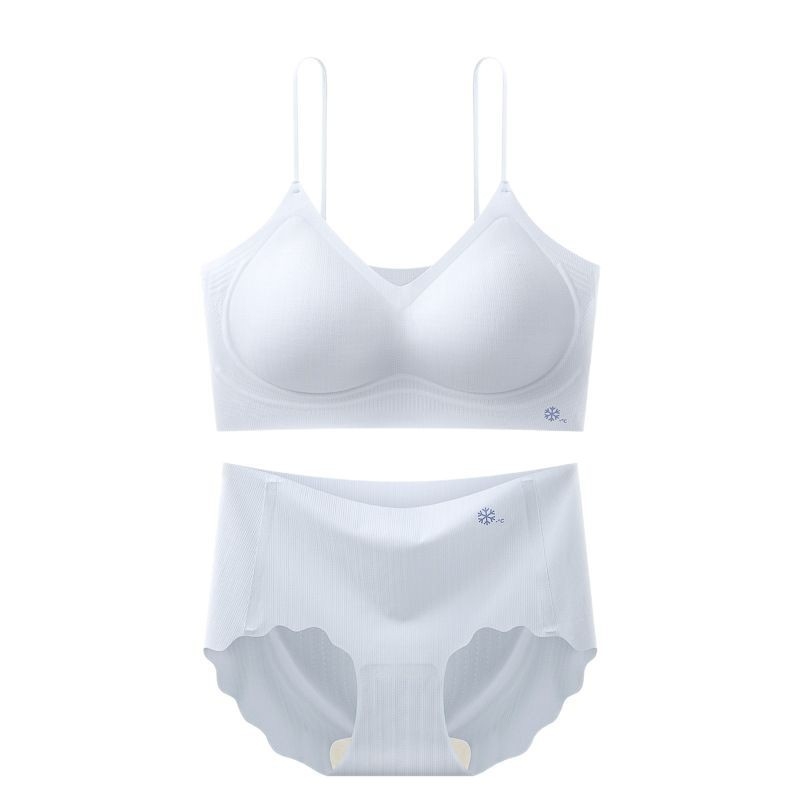 Sutien original autentic, subtire, cu acid hialuronic și mătase de gheață, fără cusături, ultra-subțire, răcoritor, suport moale, ridicare