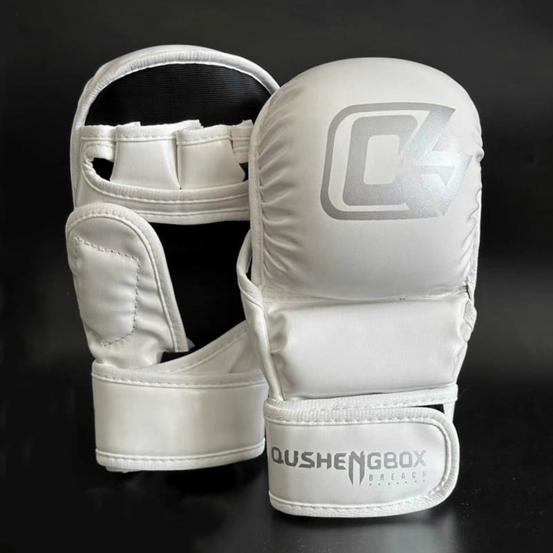 Mănuși de box cu degete parțiale, respirabile, pentru adulți și copii, antrenament MMA/Sanda