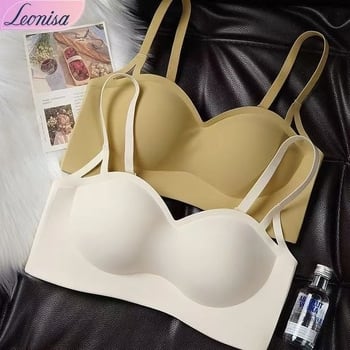 Sutien fără cusături, fără fir, push-up pentru sân mic, cupe respirabile, fixare sigură, senzație nude mai densă, pentru toamnă