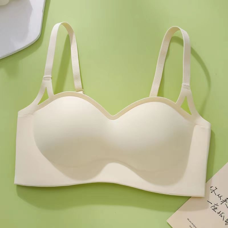 Sutien fără cusături, fără fir, push-up pentru sân mic, cupe respirabile, fixare sigură, senzație nude mai densă, pentru toamnă