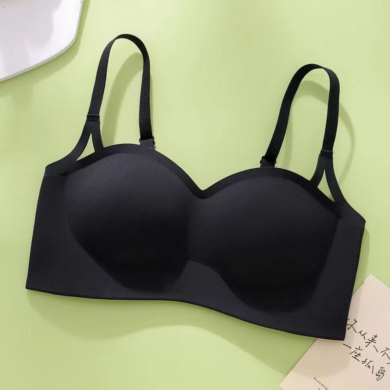 Sutien fără cusături, fără fir, push-up pentru sân mic, cupe respirabile, fixare sigură, senzație nude mai densă, pentru toamnă