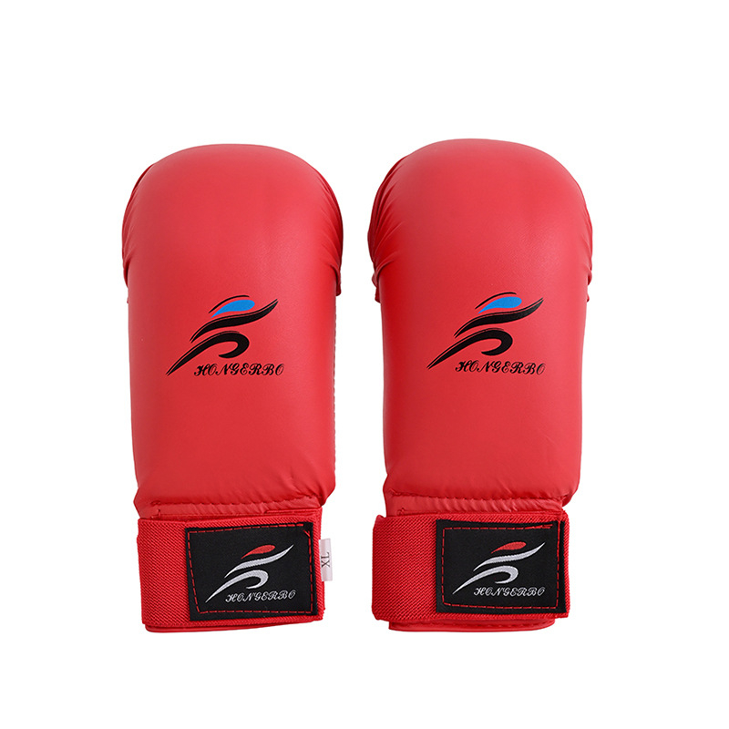 Mănuși de karate pentru copii și adulți, mănuși de box groase, echipament de protecție pentru antrenamentele de sanda, suport pentru încheietură cu absorbție la șocuri, nivel profesional