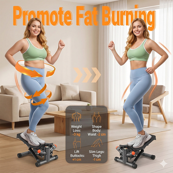 Stepper hidraulic pentru uz casnic, cu numărător de pași, echipament de fitness interior multifuncțional, silențios.