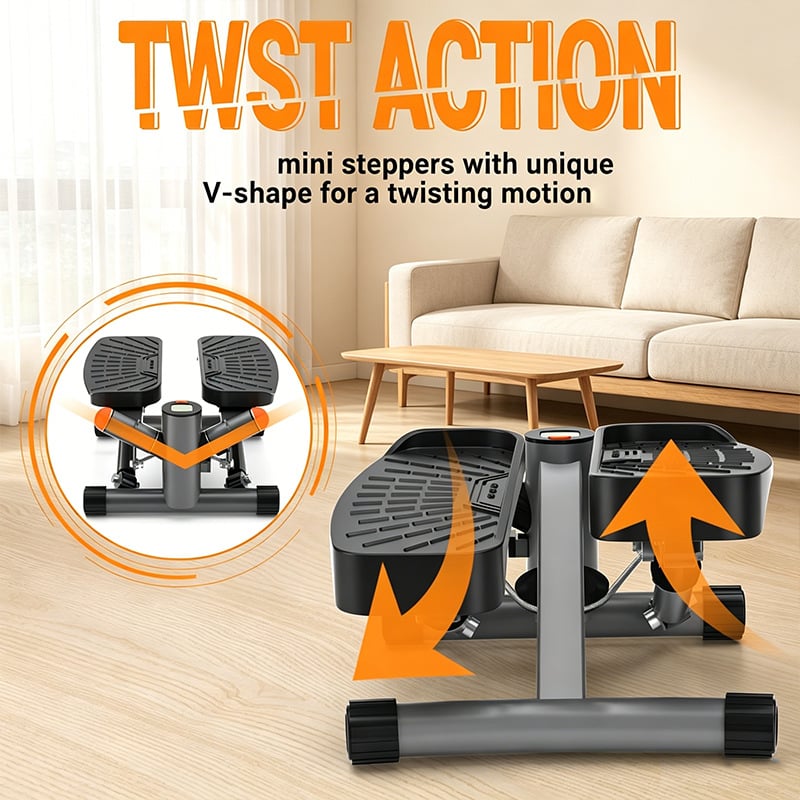Stepper hidraulic pentru uz casnic, cu numărător de pași, echipament de fitness interior multifuncțional, silențios.