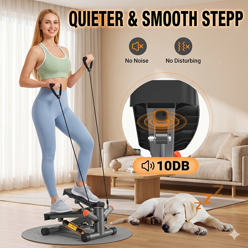 Stepper hidraulic pentru uz casnic, cu numărător de pași, echipament de fitness interior multifuncțional, silențios.