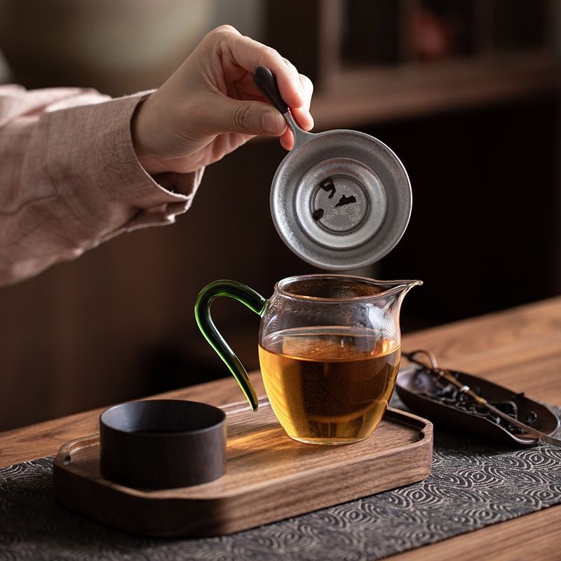 Filtru de ceai din titan pur, ultra-fin, pentru frunze de ceai, accesoriu de ceai