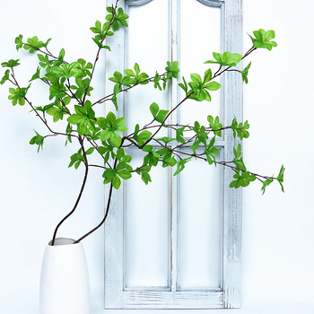 Plantă artificială, arbore japonez clopot, bonsai de interior cu frunze în formă de clopot și un singur trunchi