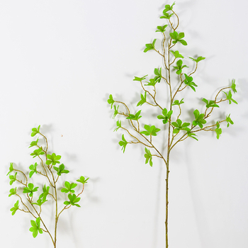 Plantă verde artificială în stil european pentru agățat, ramură bonsai japoneză cu frunze clopot