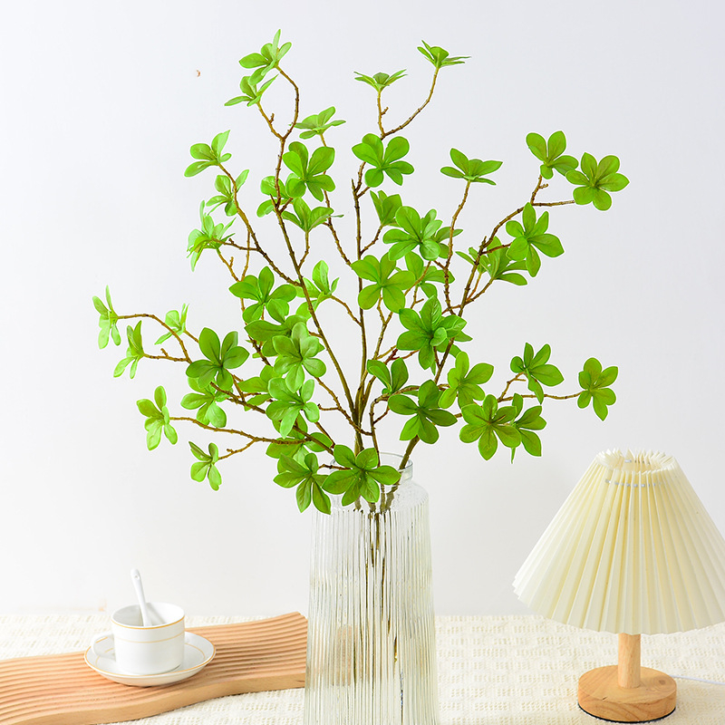 Plantă verde artificială în stil european pentru agățat, ramură bonsai japoneză cu frunze clopot