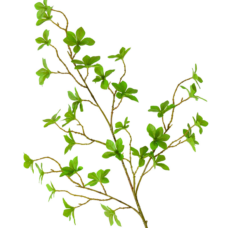Plantă verde artificială în stil european pentru agățat, ramură bonsai japoneză cu frunze clopot