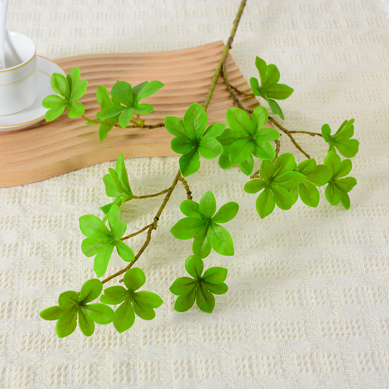 Plantă verde artificială în stil european pentru agățat, ramură bonsai japoneză cu frunze clopot