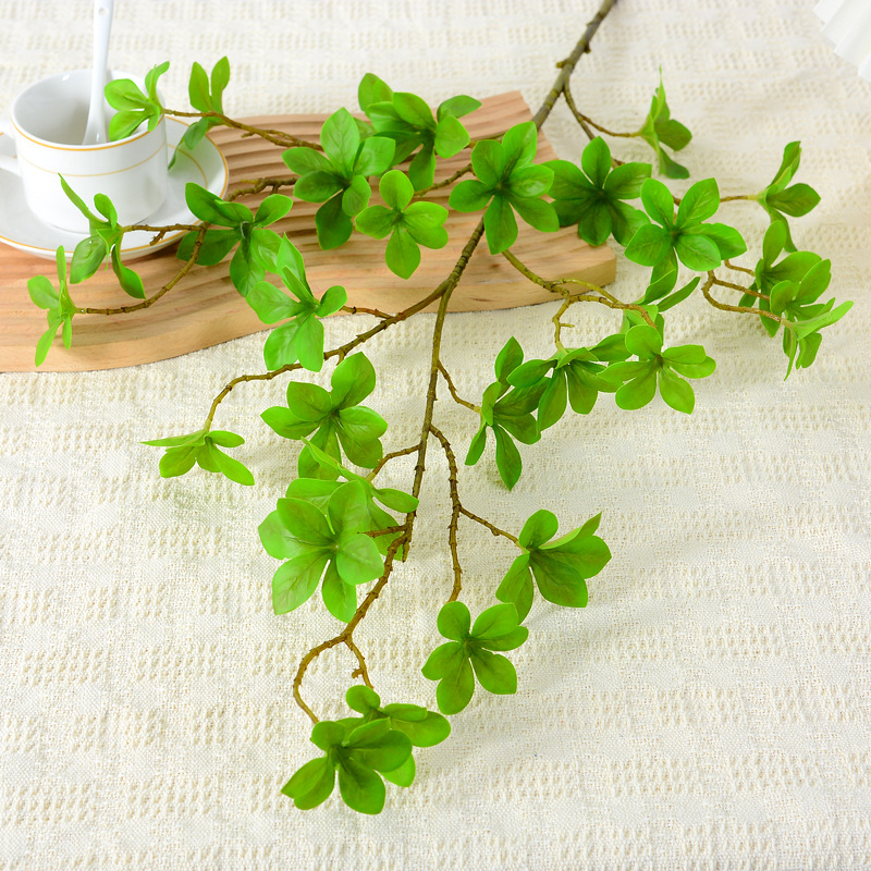 Plantă verde artificială în stil european pentru agățat, ramură bonsai japoneză cu frunze clopot