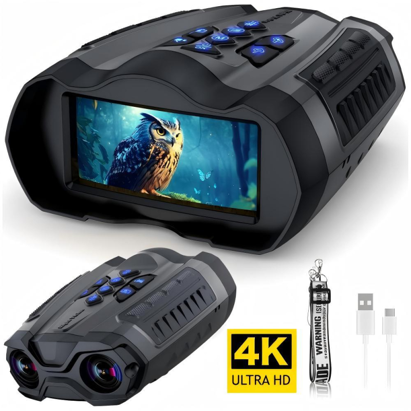 4K kültéri infravörös éjjellátó távcső 10x digitális zoommal vadászathoz és kempingezéshez