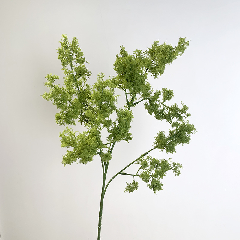 Mușchi artificial cu o singură ramură, plantă verde cedru, pentru decor acasă și evenimente; accesorii pentru aranjamente florale.