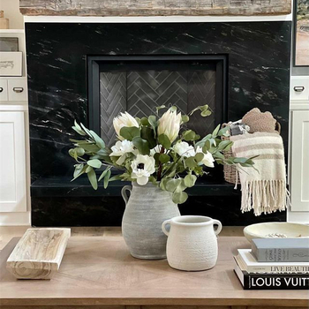 Ramură mică de eucalipt artificial cu frunze, decor pentru casă în stil nordic