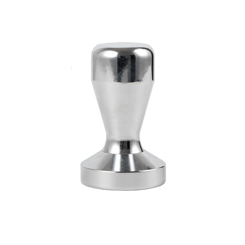 Tampom de cafea cu mâner din lemn și cap metalic, kit de umplere 51mm/58mm